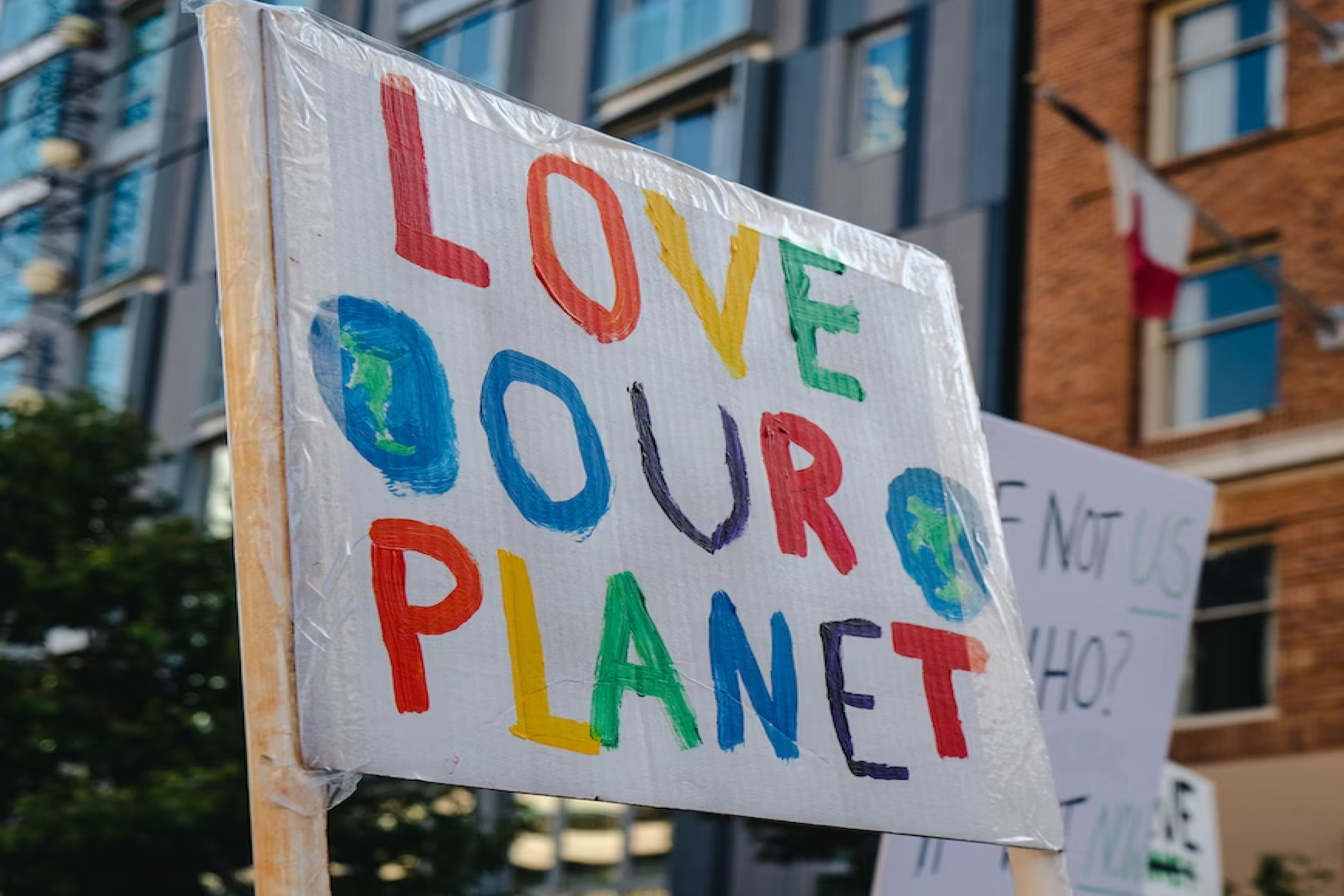Love our planet on poster