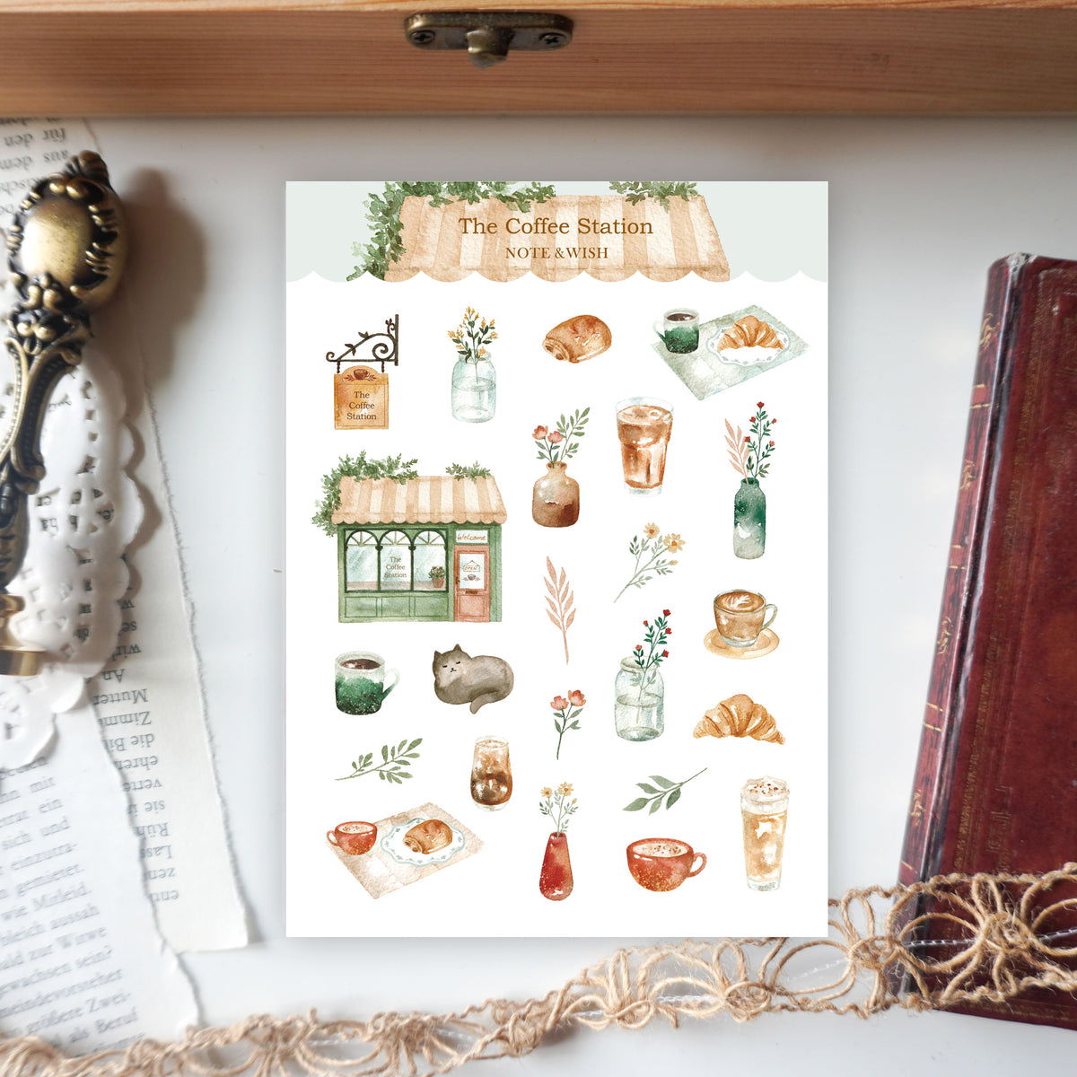 Coffee Station - Washi Paper Stickers– Note And Wish