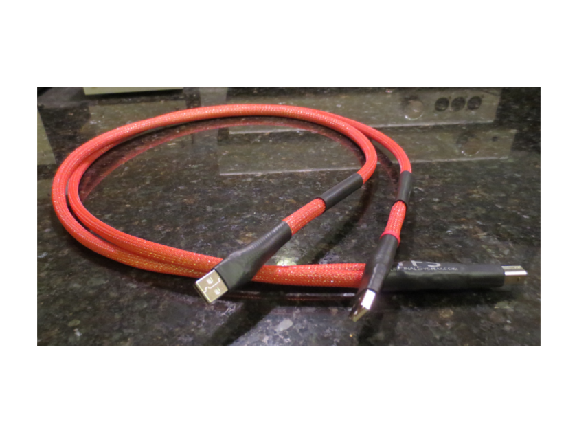 YFS  'Split' Custom Ref USB Cable - Pure Copper  / Silver - NEW!!!