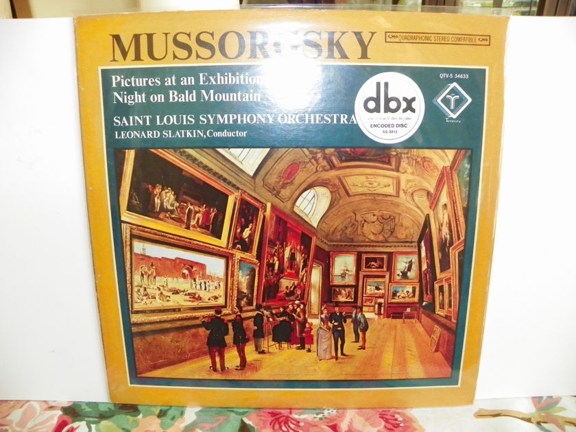 LEONARD SLATKIN  - MUSSORGSKY-PICTURES AT AN EXHIBITION dbx ENCODED NM