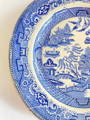 Chinoiserie blue and white patterned Antique plate 