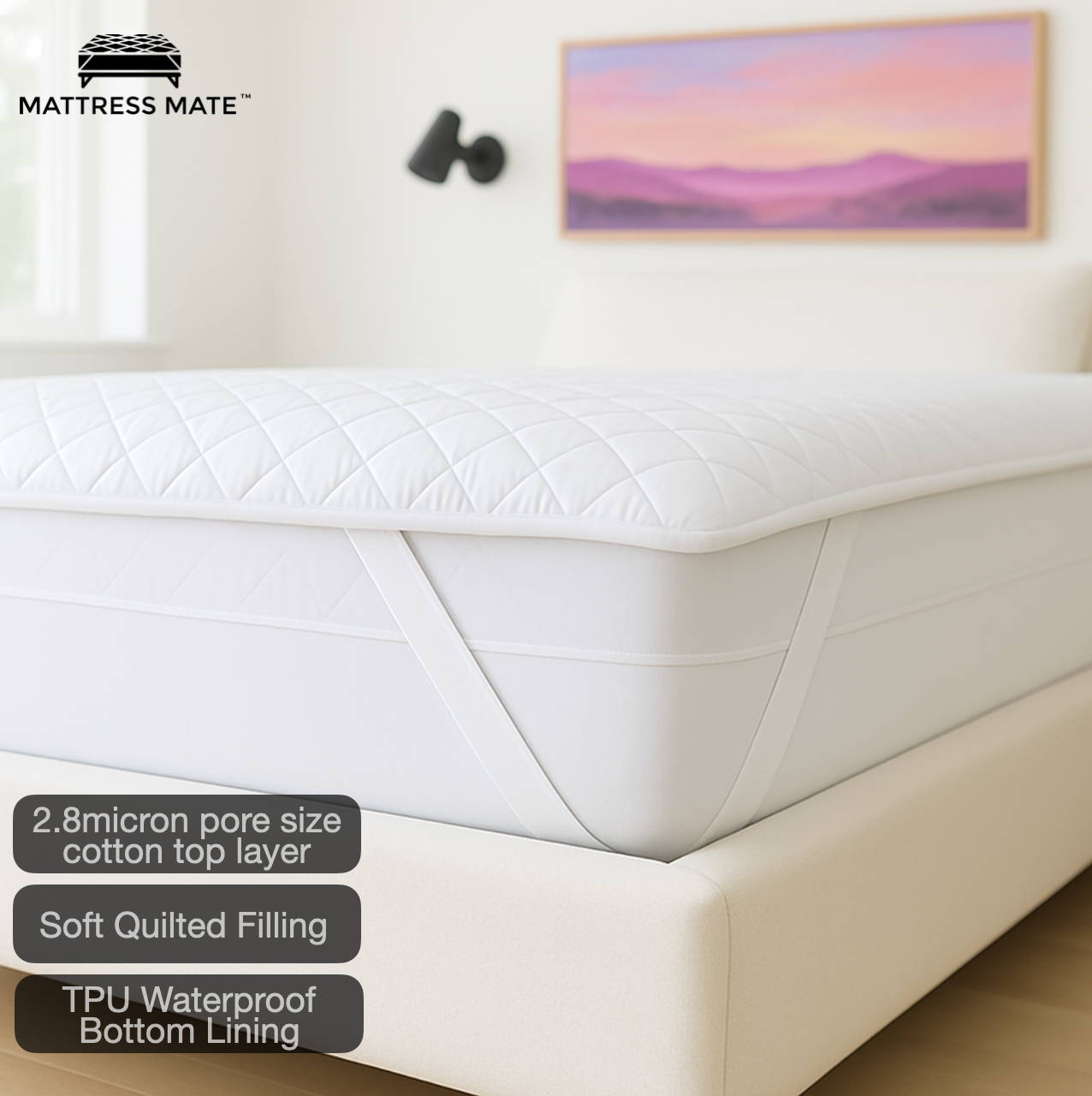 Mattress Mate Slip On Mattress Protector Quilted