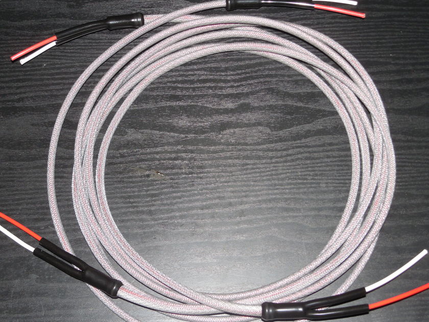 Silver Ghost Lyre Magnepan 3 Meter Silver 8 AWG Speaker Cables