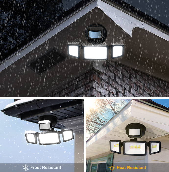 55W Smart Motion Activated LED Outside Lights Waterproof IP65
