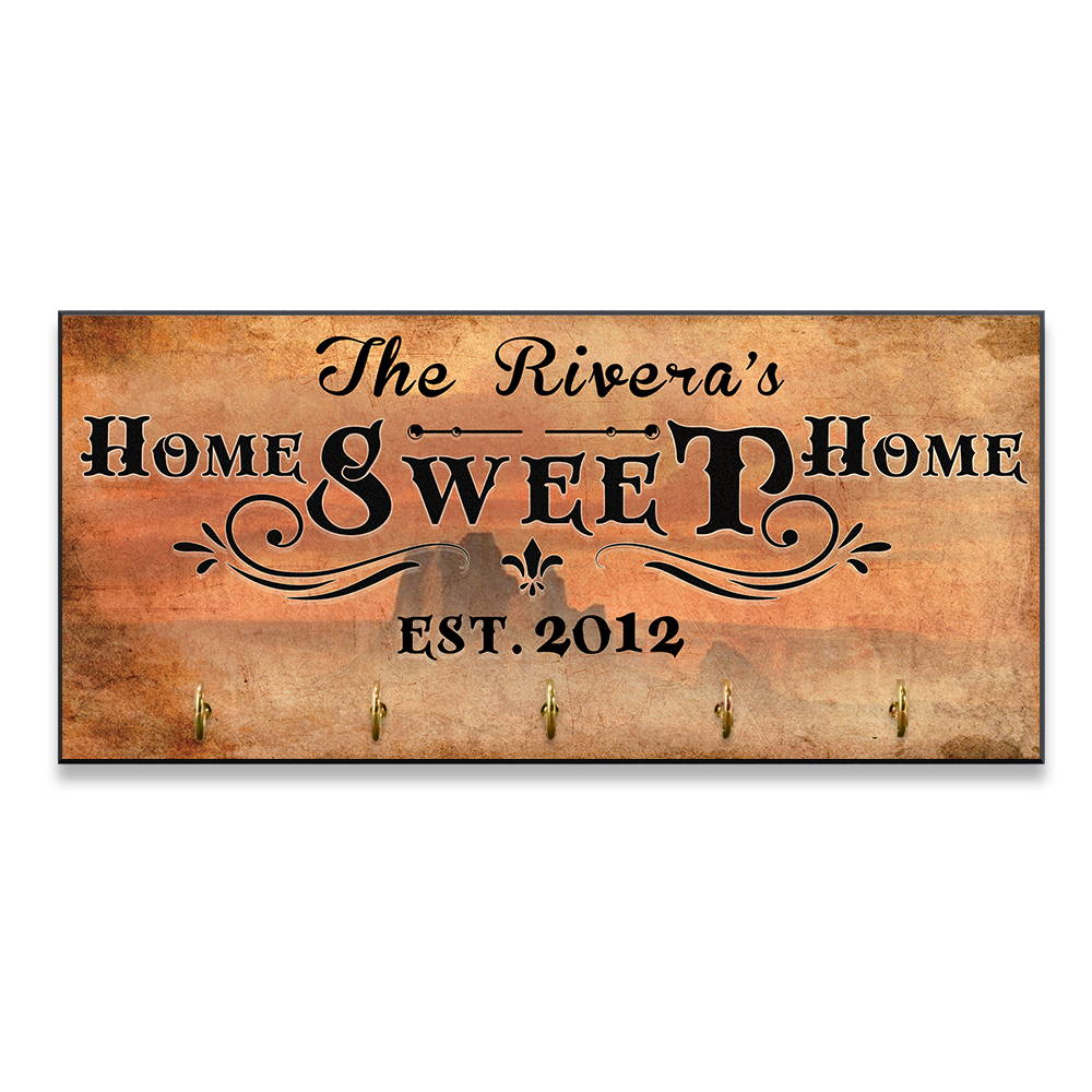 This rustic styled key hook is a good gift for any dad. It also offers you to customize it with your name and year.