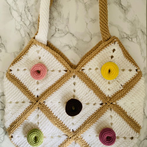 Crochet Donut Handbag