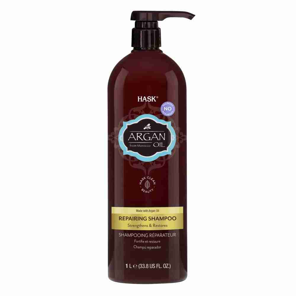 HASK Argan Oil Repairing Shampoo 1L - Image 2