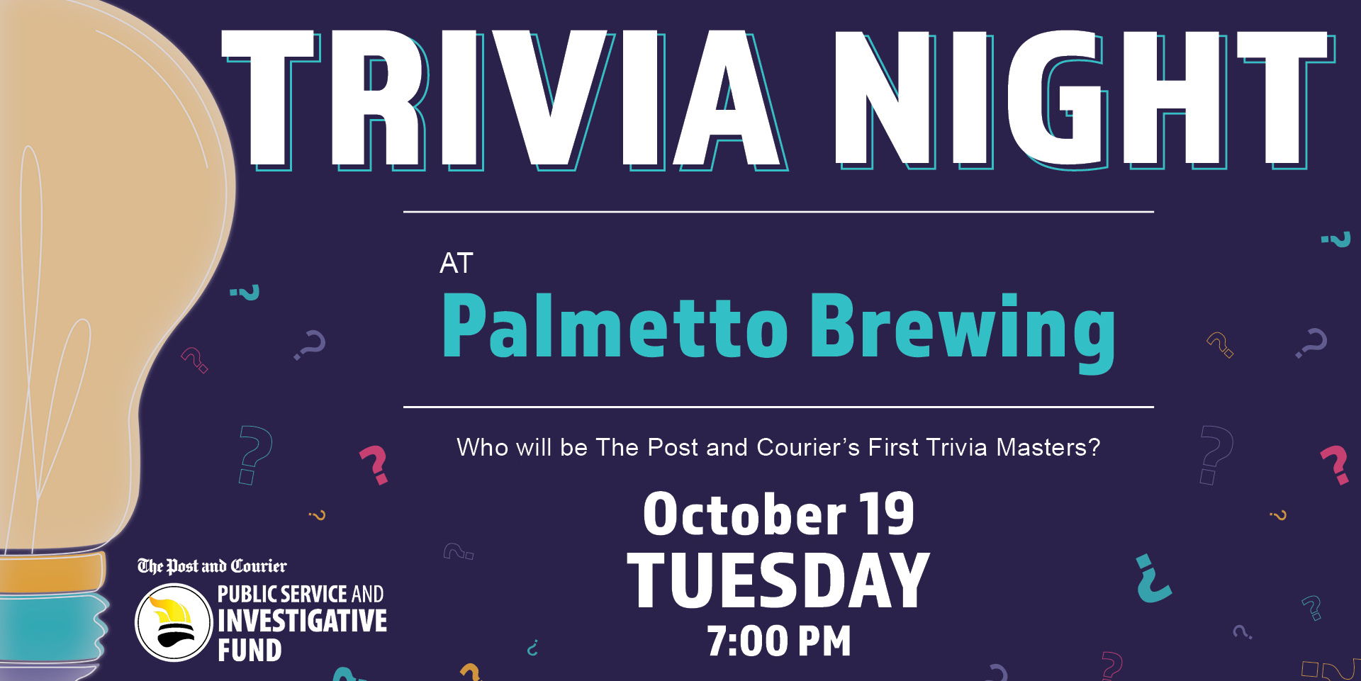 The Post & Courier Public Service & Investigative Fund Trivia Night promotional image
