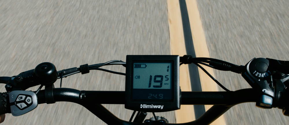 a Himiway e-bike on pavement