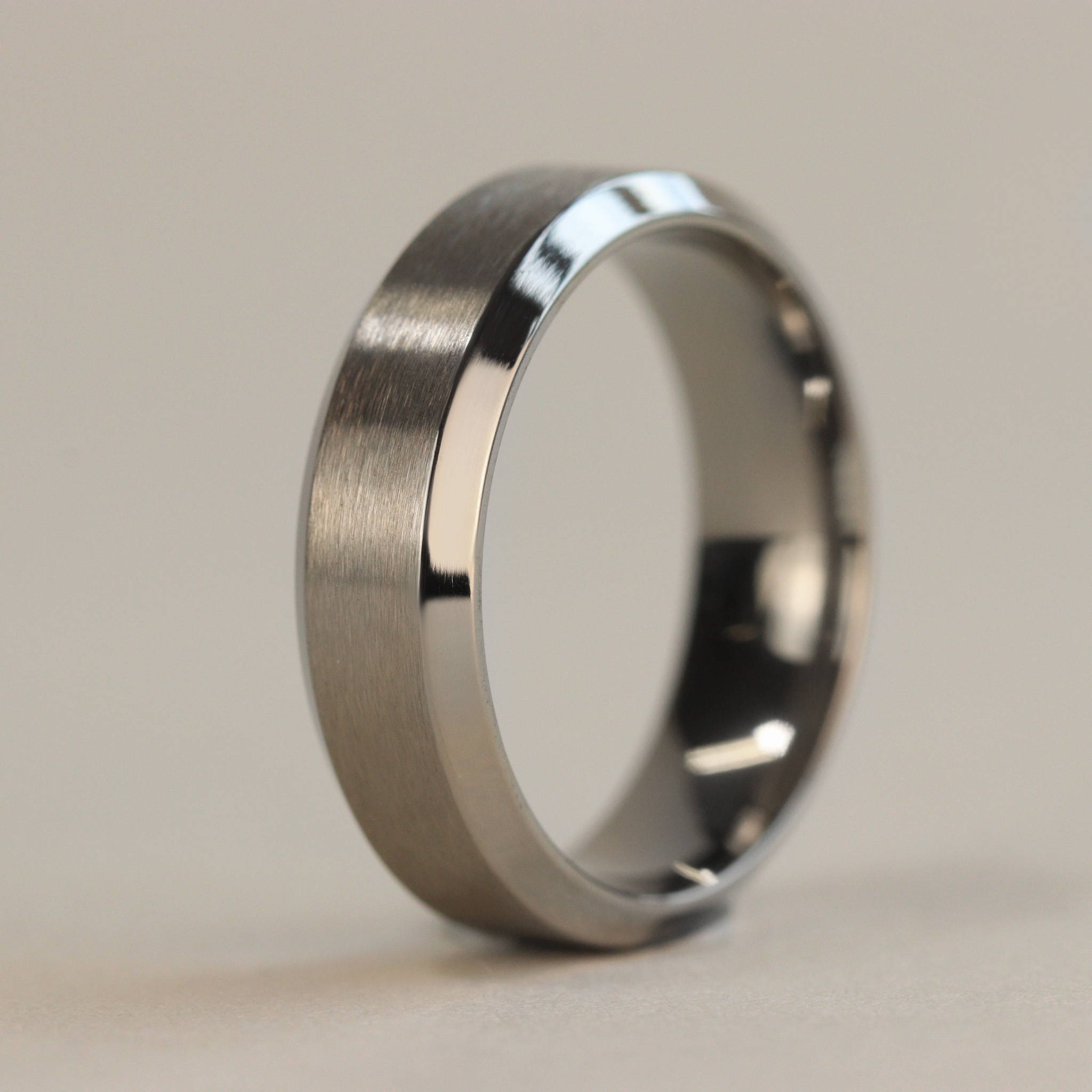 Titanium wedding ring