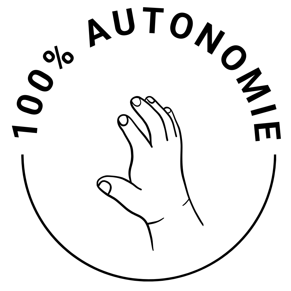 Logo représentant l'autonomie qu'offre les produits de Ma Vie Pratique