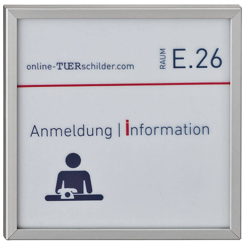 Ansichtsmuster von Türschilder