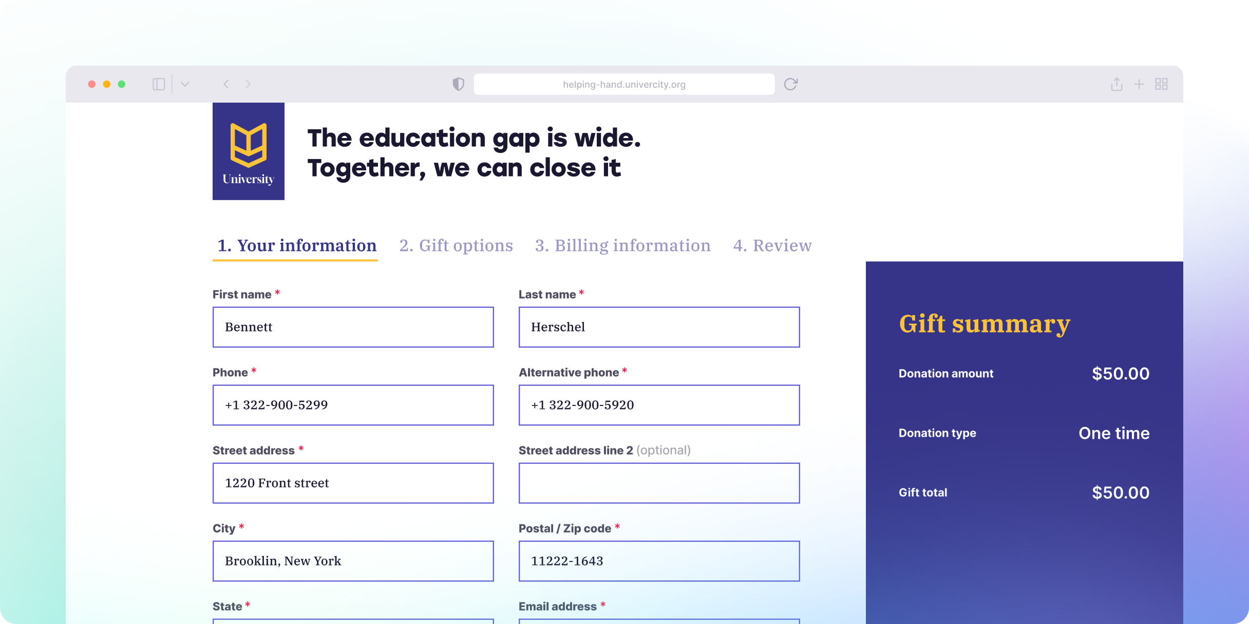 Competitor experience