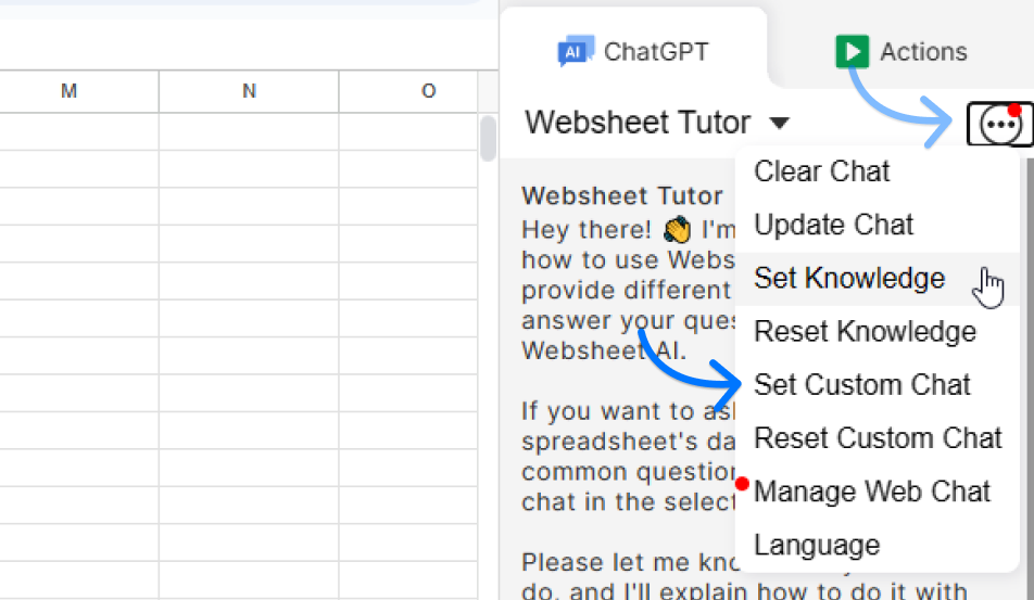 Access Custom Chat Settings: