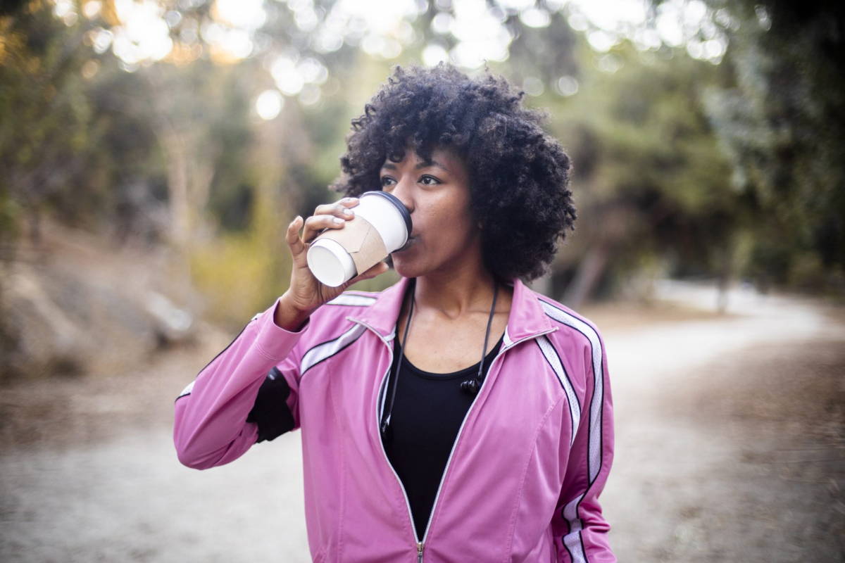 woman drinking coffee woman drinking coffee