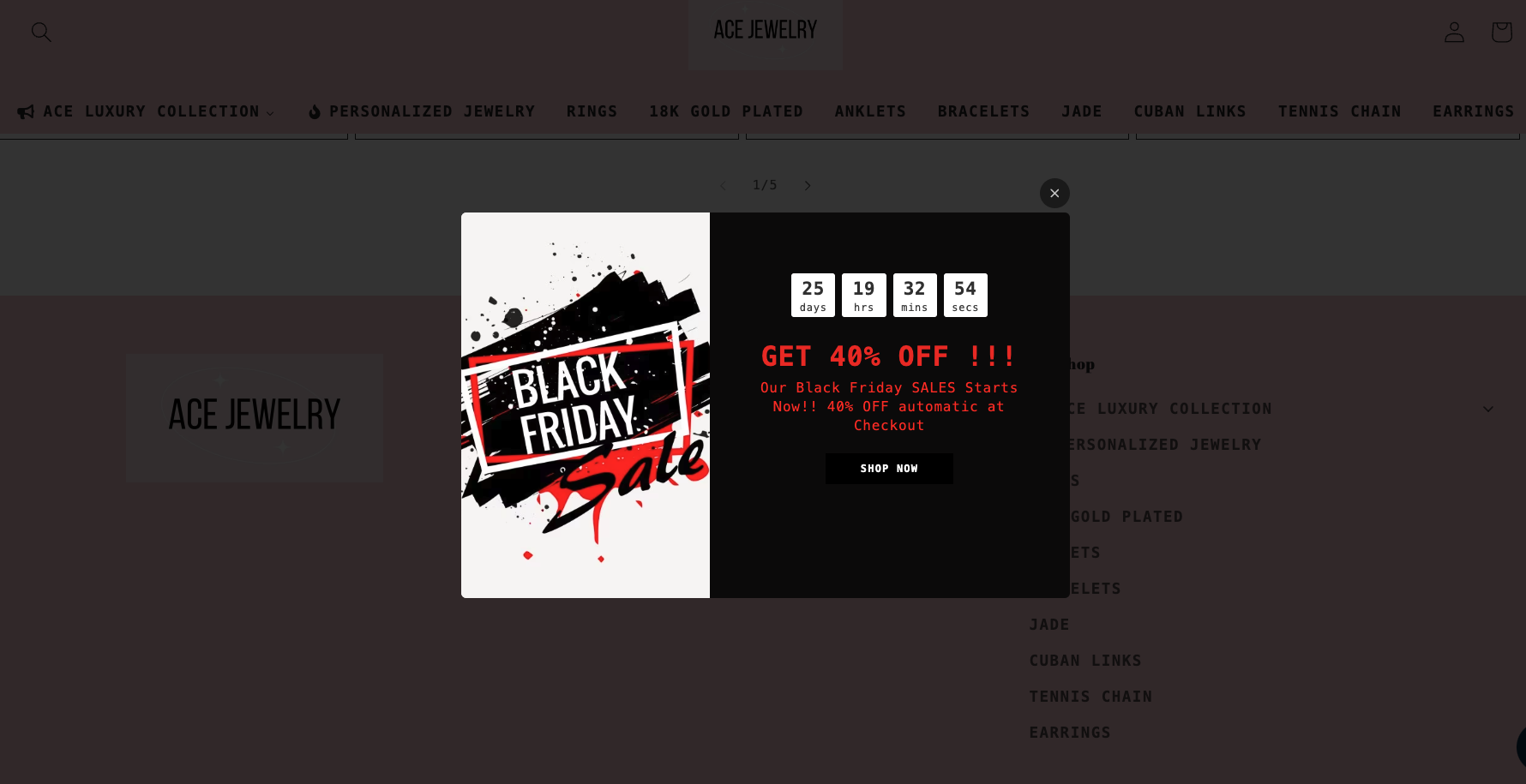 BFCM popup with time countdown