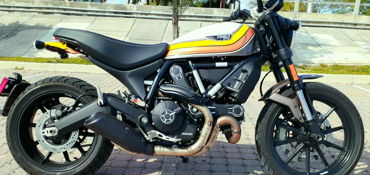 2018 DUCATI SCRAMBLER MACH 2.0 motorcycle for rent near Miami, FL