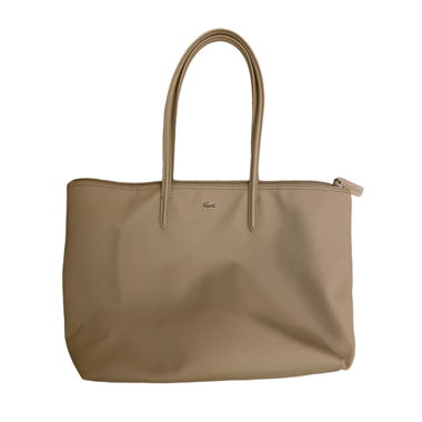 lacoste shopping bag beige