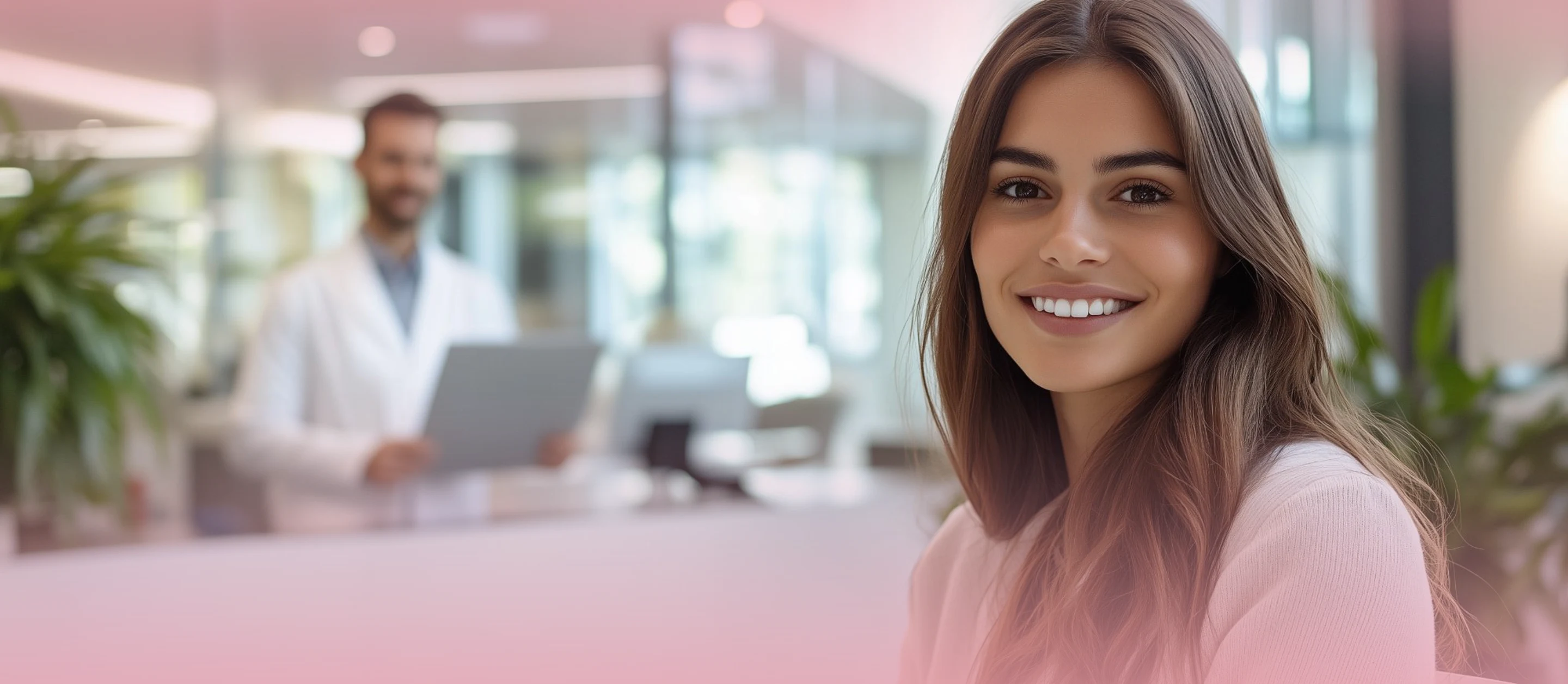 happy woman smiling