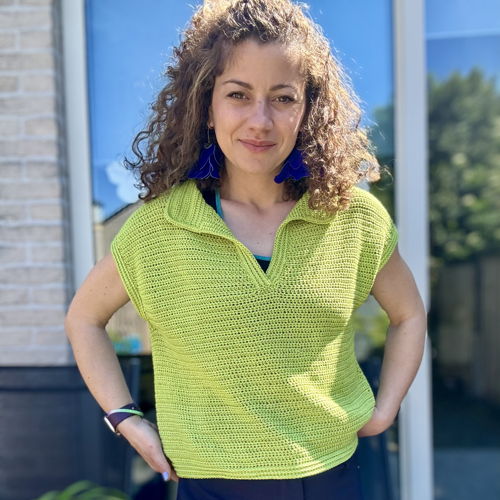 The Polo T-Shirt Crochet Pattern | Oversized, Drop-Shoulder Design (XS–5XL)