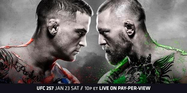 UFC 257–POIRIER vs McGREGOR 2...PPV at Barnato promotional image