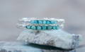 Rough turquoise rings with hidden gems