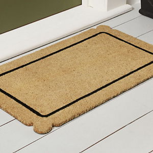 SK Coir Mat with Lobed Corners & Fade Resistant Design
