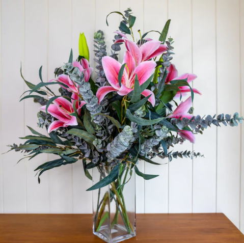 Real Touch Oriental Lily Bouquet -Realistic Artificial Flowers - Image 3