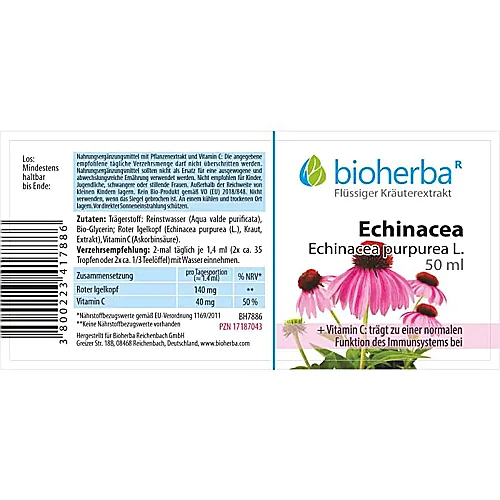 Echinacea, Echinacea purpurea L., Tropfen, Tinktur 50 ml