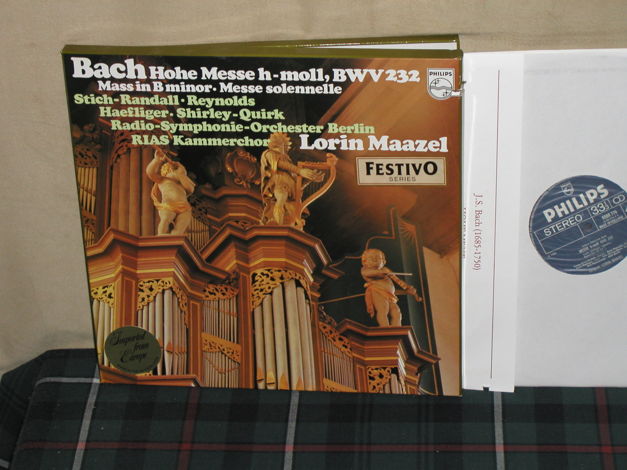 Maazel/RSOB - Bach Mass in Bm (2LP Boxset) Philips Impo...