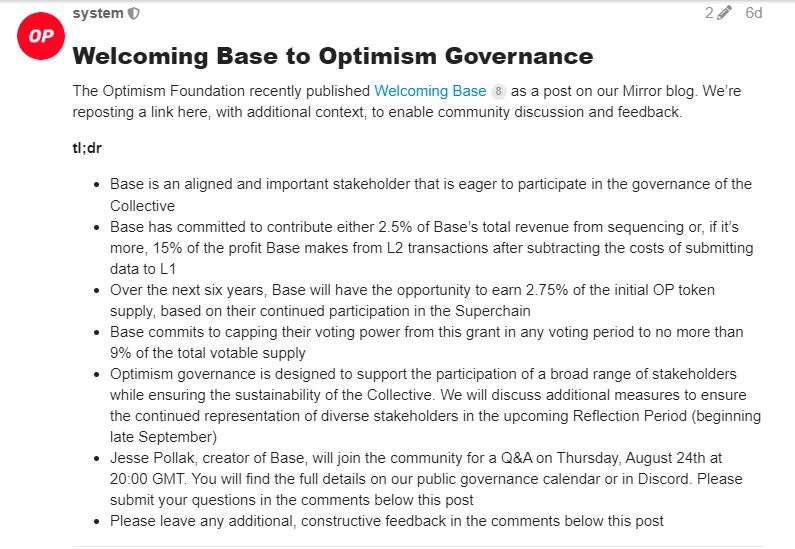 Optimism Governance
