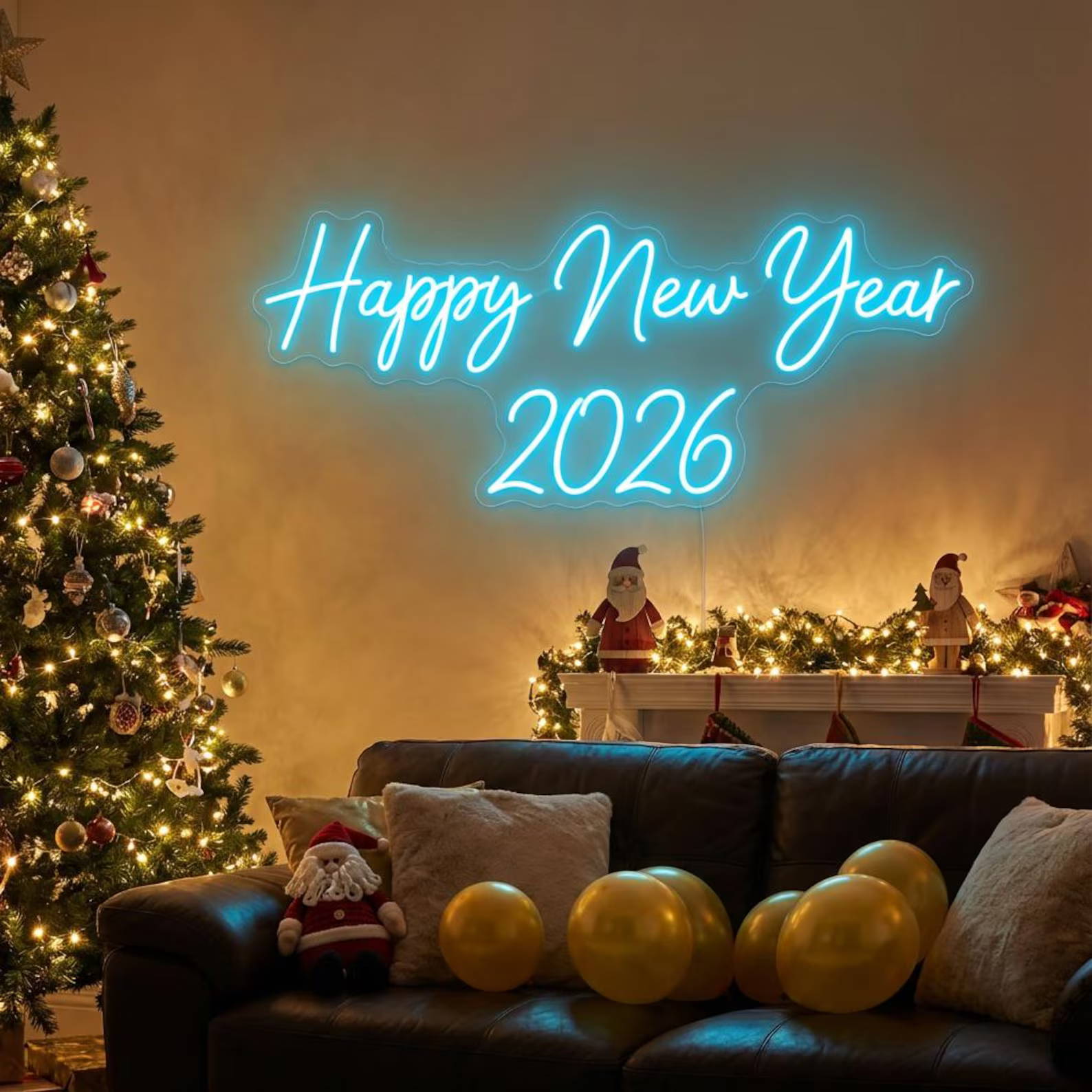 Letrero LED acrílico de Año Nuevo 002