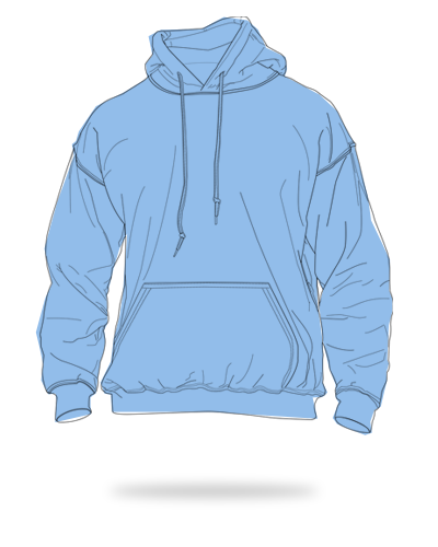 Carolina blue kids fit cotton fleece pull over hoodie sj clothing manila philippines