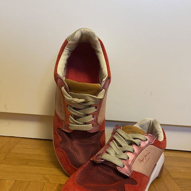 Sneaker, rot-rosa-gold, Pepe Jeans