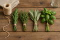 how to tie herbs for drying