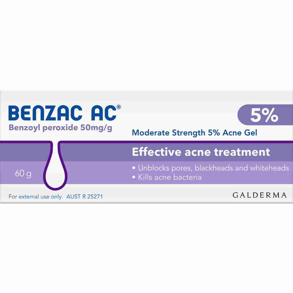 Benzac Ac Moderate Strength 5% Acne Gel 60G, Acne Treatment - Image 2