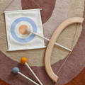 Montessori Wooden Bow and Arrow Set. 