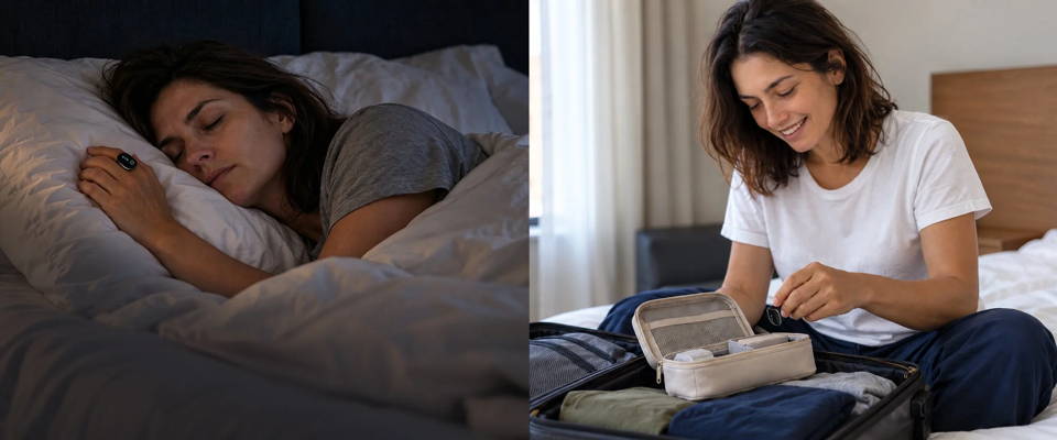 Wellue O2Ring BOGO offer for 24-hour continuous oxygen monitoring with two wearable rings