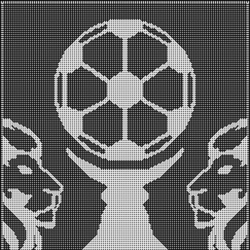 Wereld Beker Deken - Interlocking Haakpatroon