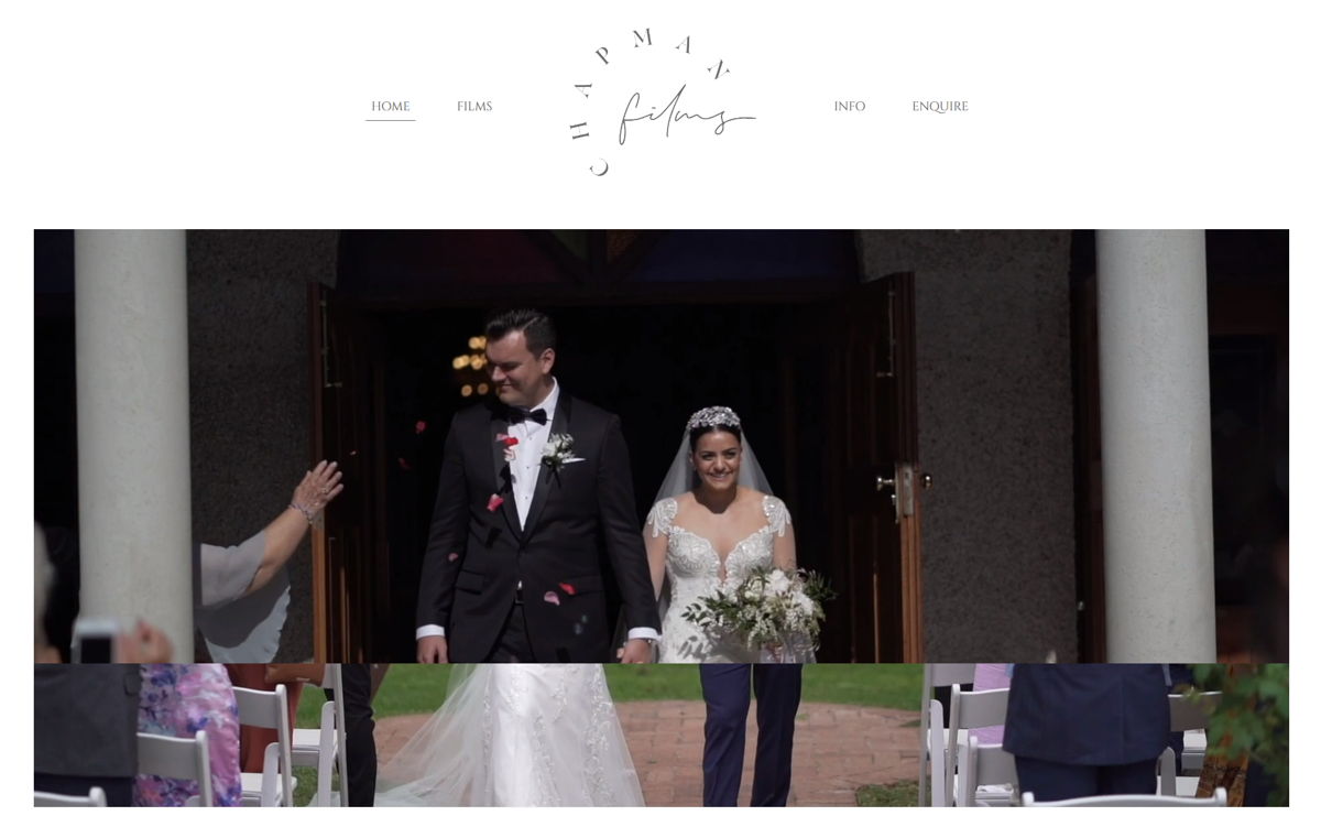 Screenshot of Chapman Films, from the videography websites collection.