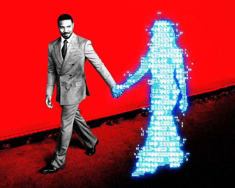 Image may contain: Michael B. Jordan, Fashion, Clothing, Coat, Formal Wear, Suit, Adult, Person, Face, and Head