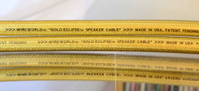 Wireworld Gold Eclipse speaker cables, 3 foot, NO RESERVE!