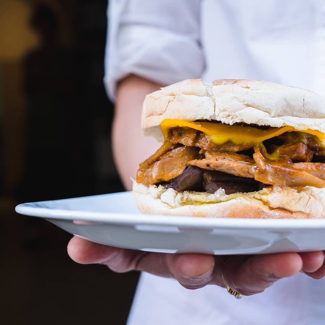 Our team picks Ao 26 Vegan Food Project's bifana sandwich as a vegan alternative to traditional food in Lisbon.