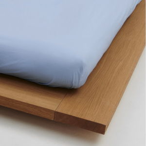 Percale Fitted Sheet – Island Blue - Full/Queen