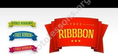 PSD ленты - скачать бесплатный макет Фотошоп
