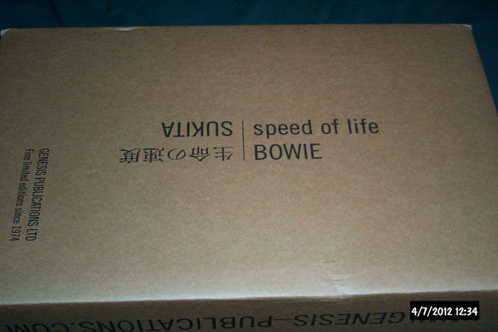 David Bowie/Sukita - Speed Of Life Limited Signed Book ...