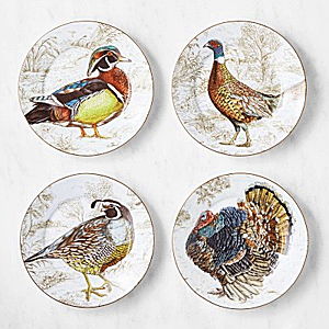 Plymouth Turkey Dinnerware Set Service for Four