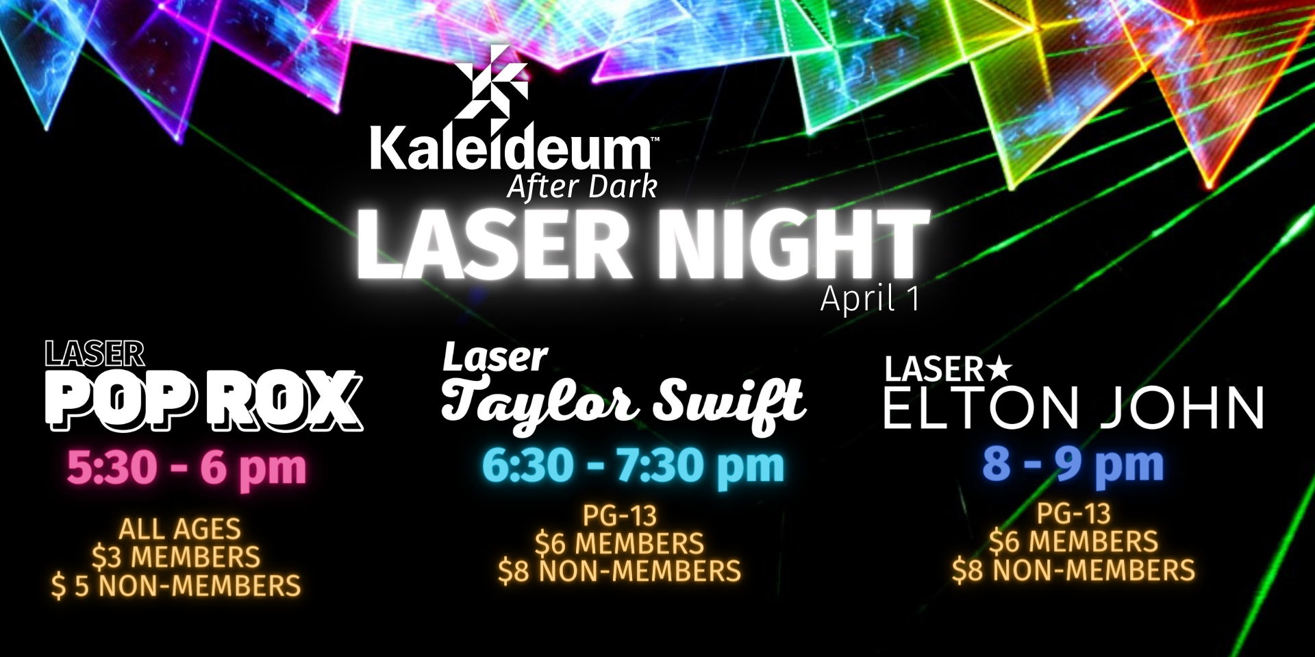 Kaleideum After Dark: Laser Night promotional image