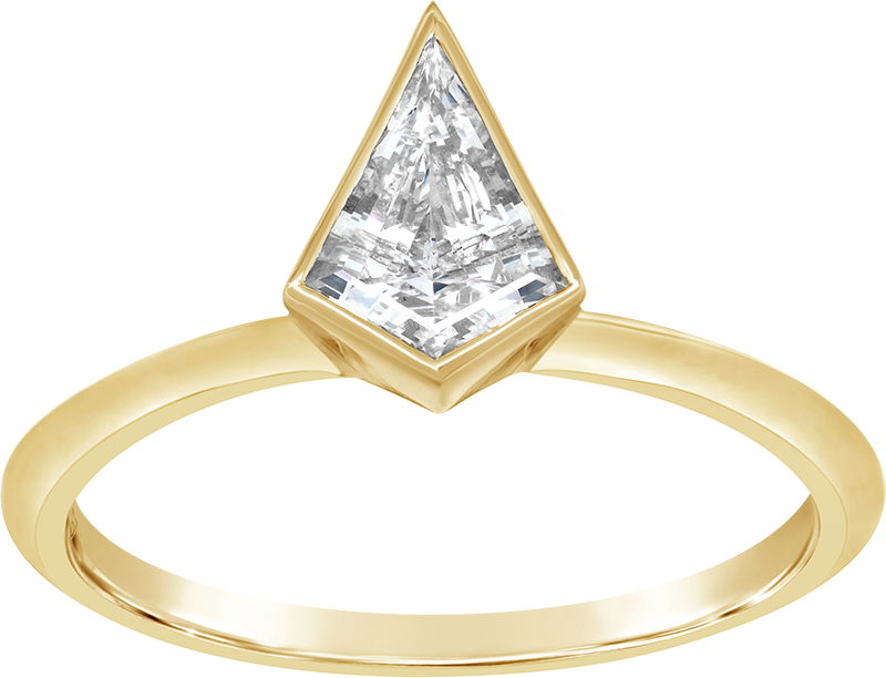 Contemporary Kite Diamond Engagement Ring