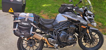 2012 TRIUMPH TIGER 1200 GT EXPLORER motorcycle for rent near Corryton, TN